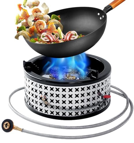 Bärbar Spis | 15800W Bärbar Gasbrännare för Camping | Camping Gaskök - För Grillning Picknick Utomhusmatlagning Ryggsäcksvandring Vandring Och Trekking