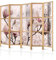 decomonkey Paravent Raumteiler Innen Blumen 225x171 cm 5 Teilig Room Divider Wall Raumteiler Stehend Trennwand Sichtschutz Spanische Wand Sichtschutzwand Wohnzimmer Holz Spa Zen Orient Modern