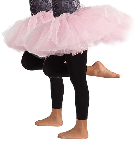 CALZITALY flickor Dansleggings, balettleggings, balett, footless tights Mädchen Tanz Leggings, Ballett Leggings, Ballet Footless Tights