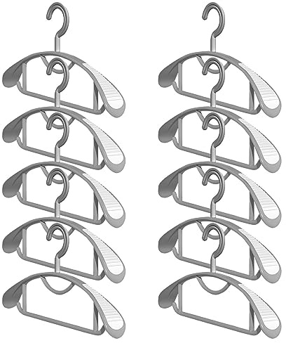 10 Pack Hombro Ancho Perchas para Trajes Anchos Sin Deslizamiento, Abrigos, Camisetas Sin Bultos, Chaquetas y Ropa Vestir