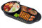 Generic 2 In 1 Electric Grill Hot Pot - Multifunctional BBQ & Hot Pot Double Pot, Portable Cooker with Electric Baking Pan for Grilling & Cooking - Integrated Barbecue & Hot Pot Combo