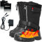 ZONSUSE Beheizte Schneeschuhe,Beheizbare Stiefel für Damen Herren,7.4V 3000mAh Elektrisch Beheizte Schneestiefel,Wiederaufladbare Winterschuhe, mit 3 Heizstufen für Winter Pendeln Angeln Reisen(39EU)