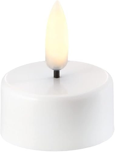 UYUNI Lighting LED Tea Lights 3.9 x 4.7 cm - Tealight 400 White plain - LED Teelicht mit Remote Control Timer inklusive Batterie mit 400h Brenndauer