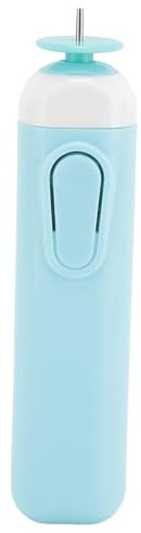 Penna per quilling elettrica, 2 pezzi 2 in 1 penna per arricciare il volume della carta automatizzata con strumento scanalato per quilling per l'artigianato (Blue)