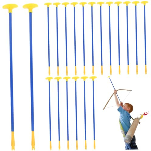 Flechas de Ventosa, 20 Flechas de Repuesto de 16, 54 Pulgadas para niños, Juguete de Tiro con Arco Reutilizable Ligero