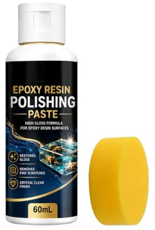 Epoxiharts polervax 60 milliliter finslipningspasta för ytan | med epoxiharts-repvax för enkel repborttagning För Smycken, Armband, Hängen, Ornament, Figurer, Nyckelringar, Och
