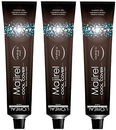 Loreal 3 er Pack Loreal Majirel Cool Cover 50ml 5,18 CC Hellbraun Asch Mokka