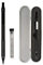 Shulaner Mechanical Pencil 0.5mm Metal Black Propelling Pencil with Rubber, Black
