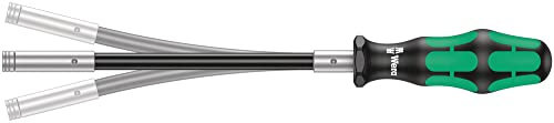 Wera 05028161001 393 S, Bit-Handhalter extra slim mit flexiblem Schaft, 1/4 x 173,5 mm