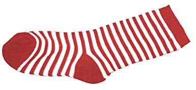 Bock op Kölle Ringelsocken, Socken, rot-weiß gestreift, Karneval Fasching (35/38)