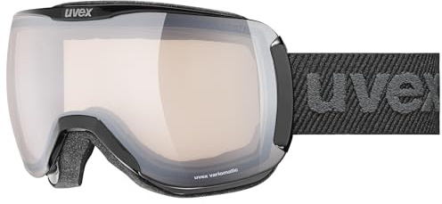 Uvex downhill 2100 V - Skibrille für Damen und Herren - mit selbsttönendem Visier - beschlagfrei - black - one size