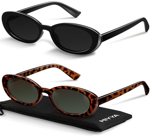 miyya Old Money Polarized Oval Sunglasses – 2025 Edition, UV400 Protection, Feather-Light Fit & Trendy Colors