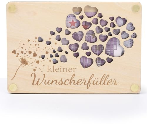 Vyuwast Regalo in denaro, biglietto di auguri in legno, regalo creativo per compleanno, matrimonio, festa della gioventù e cresima, confezione regalo originale per uomini e donne