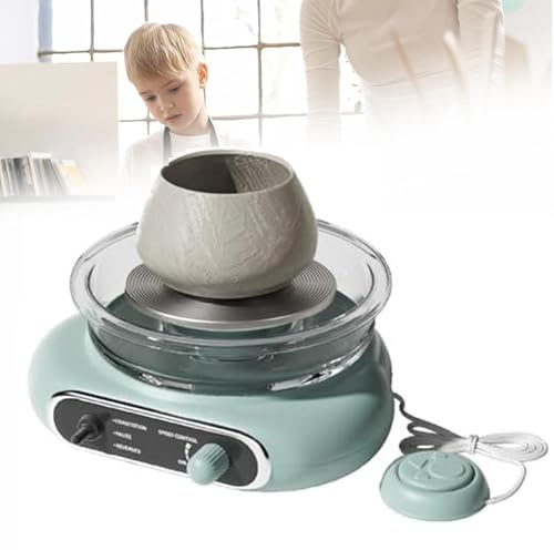 Mini elektrisk keramikhjul, justerbar framåt och omvänd skivspelare, keramikformningsmaskin med lerverktygssats för vuxna och nybörjare
