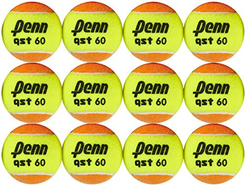 Penn QST 60 Orange Tennis Balls, 12 Ball Mesh Bag