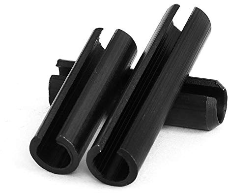 Goupille élastique noircie, goupille fendue, goupille élastique, goupille cylindrique, goupille creuse, goupille de positionnement-M8 * 100 (5 gélules)