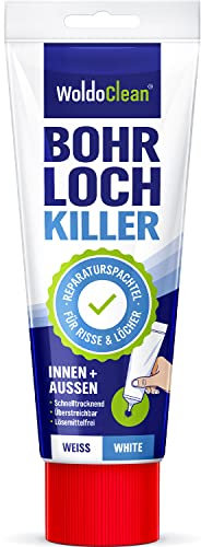 Spachtelmasse Bohrloch- und Rissfüller Weiß für Innen 330g - zum schnellen Ausbessern von Dübellöchern und kleinen Rissen