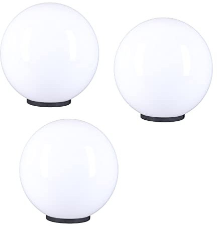 Kugelleuchte Ø 25 cm 3er Set Kugellampe Garten Lampe Außenleuchte Kugel Deko E27 Terrassenleuchten