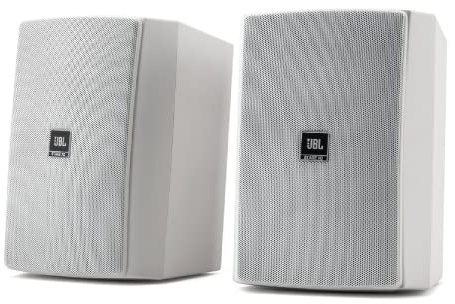 JBL XD-5 Indoor/Outdoor All-Weather Loudspeakers - White, Pair