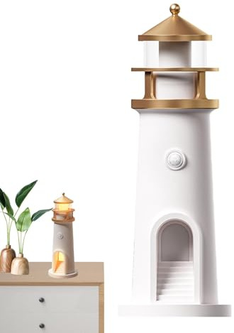 Luz Nocturna Náutica - Lámpara Proyector Baliza, Lámpara Nocturna Náutica Recargable, Luz Nocturna Ambiental Led | Luz nocturna de faro única e interesante, luz náutica de proyección de luna para sala