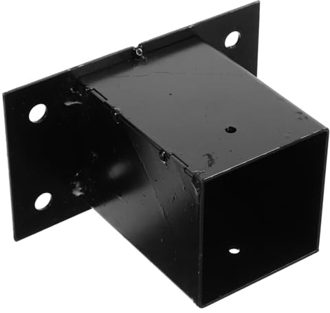 DIYEAH Base Per Recinzione Staffa Di Ancoraggio Per Cassetta Postale Supporto Per Ringhiera in Metallo Base Robusta Per Impieghi Gravosi Adatta Per Casa e Giardino