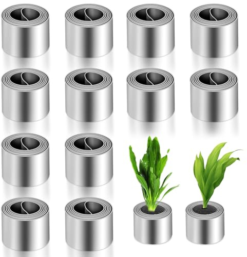 ZYQUES 12 Rolls Aquarium Plant Weights Anchors, Fish Tank Plant Holder Aquarium Stand Pond Plant Baskets for Live Plants Prevents Floating Lead Weights