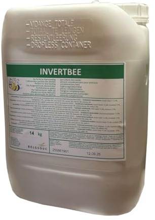 Liquid Bee Feed – Ready to Use Invert Sugar Syrup 14kg Jerry Can – High Fructose Bee Food for Winter & Brood Feeding