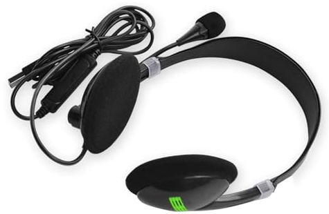 USB-headset med mikrofon – trådbundet USB-headset 40 mm drivrutiner