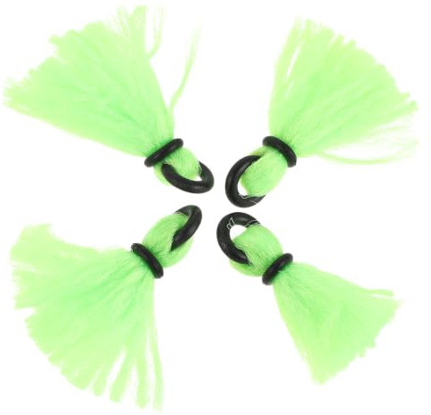 VILLCASE 4pcs Fly Fishing Indicator Float, Strike Indicator for Lake and River Fishing, High Visibility Eva Polyester Accessory for Panfish and Trout Anglers, Portable and Easy to Carry