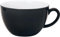 KAHLA 204708A72128C Pronto Colore Cappuccino-Obertasse 0,25 l pure black|schwarze Tasse aus Porzellan