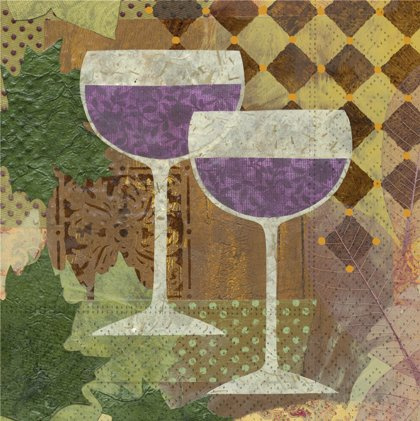 Design Design Napkin-Beverage Vintage Collage