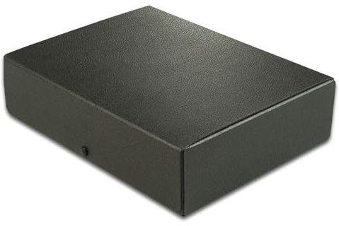 Elba Dokumenten-Box A4 aus Hartpappe, 8 cm Füllhöhe, schwarz, 400000989