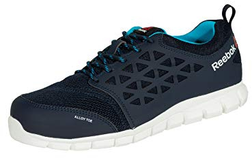 Reebok Sneakers di Sicurezza in Microfibra Blu Marino per Donna con Punta in Alluminio S1P SRC 36 Blu Marino