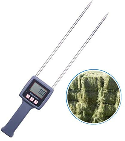 ZOEYEC TK100H Portable Hay Moisture Meter for Cereal Straw,bran, Forage Grass, Leymus chinensis, Emperor Bamboo Grass, Testing Fibre