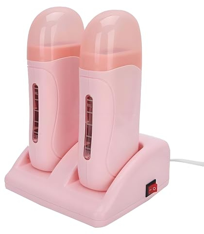 FILFEEL Roll On Wax Warmer with Double Cartridges, Professional Hair Removal Wax Heaters Hair Roller Epilator Wax Machine for Hair, Leg, Face, Armpit, Bikini, Eyebrow, Brazilian- (220V EU Plug)