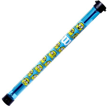 Wilson Tennis-Ballröhre Minions, Rohr für bis zu 18 Tennisbälle, Mit Drucksystem zum Aufsammeln der Bälle, Abnehmbarer Schultergurt