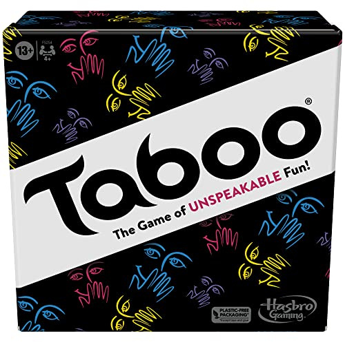 Hasbro Gaming Taboo Classic Game, Party Word Guessing Game for Adults and Teens, Board Game for 4+ Players Ages 13 and Up