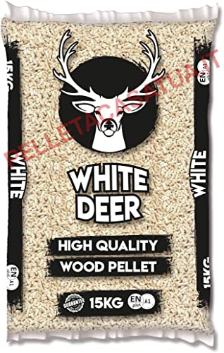 Pellet WHITE DEER - Pellet di alta qualità - Certificato Enplus A1 (70 sacchi da 15kg)