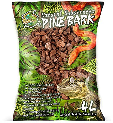 zalati Substrat de reptile - Copeaux d'écorce de pin naturel pour aménagement paysager des reptiles - 4 l