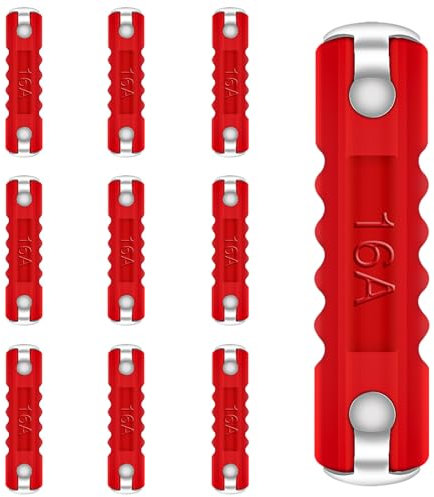 Bolatus 10 Fusibili Siluri da 16 A per Auto e Veicoli Europei