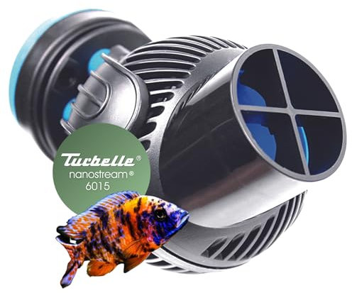 TUNZE Strömungspumpe Turbelle nanostream 6015 I Pumpe mit 1.800 l/h Strömungsleistung I Propellerpumpe mit Magnet Holder & Silence Klemme bis 12mm Glasstärke I Wasserpumpe für Süßwasser-Aquarium