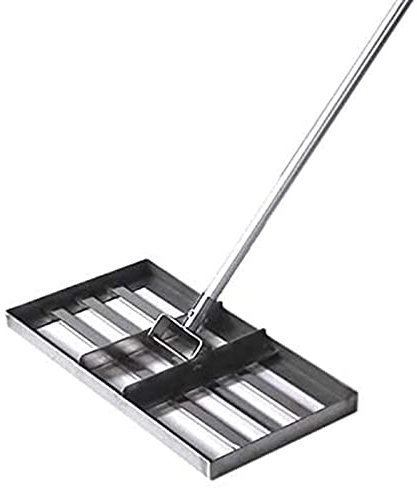 Rastrello livellatore per Prato, livellatore per Prato in Acciaio Inossidabile frantoio per Sabbia Piatto livellatore per Terreno Resistente per Golf da Cortile con Asta in Acciaio Inossidabile Tagl