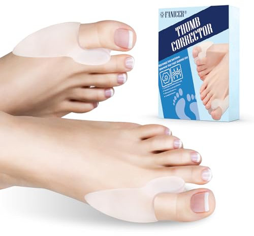 6 Stück transparent Hallux Valgus Korrektur,Großzehe Hallux Valgus Korrektur Silikon,Toe Separator,Universalgröße,lindert Fußschmerzen durch Reibung, Reiben und Druck,Schmerzlinderung, Unisex