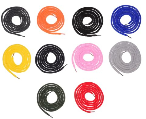 BESTYASH Lot de 10 Cordons De Serrage pour Pantalons De Sport Et Sweats À Capuche 51.18 Pouces avec Embouts en Plastique Accessoires Flexibles pour Vêtements Et Couture