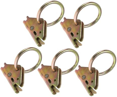 BESTYASH 5 pezzi Anelli O Ring per Ancora Fissaggio Superficie Ganci in Acciaio Resistenti per Rimorchi Camper e Pick Up Montaggio Facile e Sicuro per Carichi Pesanti