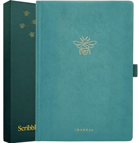 Scribble & Dot® Bullet Planner - Dotted Journal | A5 Ultra Thick 160gsm Paper - Premium Dotted Journal for Artists and Creators, Includes Pen Test Pages (Mixed Teal)