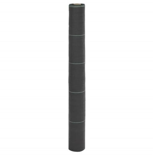 Nqyjm Telo anti-erbacce nero, 1 x 25 m, in polipropilene, per giardino