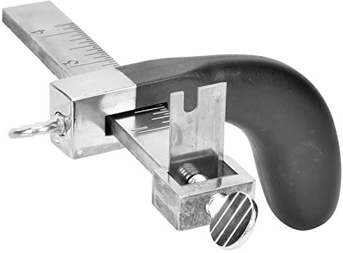 Leather Strip and Strap Cutter, Adjustable Craft DIY Hand Cutting Tool with Scale Gauge, Leather Belt Strap Cutter Leatherworking Tools Leathercraft Accessories