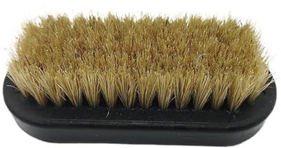 Shoe Brush Shoe Polish Brush Leather Pig Hair Soft Polishing Tool Cleaning Nub Boots Clean Shine Boot Brush(Yellow)