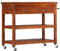 Carrito de Cocina de Madera Maciza de Acacia 100x48x89 cm